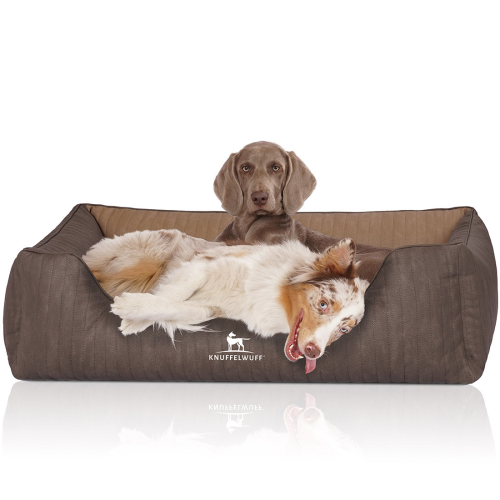 Knuffelwuff Orthopädisches Hundebett Outlander aus laser-gestepptem Kunstleder XL 105 x 75cm B8